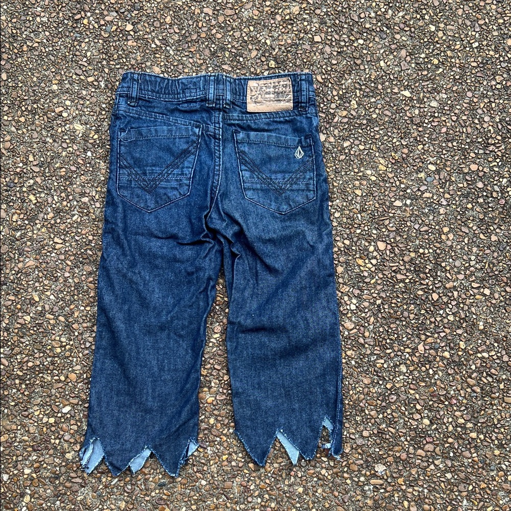 🏴‍☠️ Volcom jeans that I made into pirate pants for my boys! Size 6!